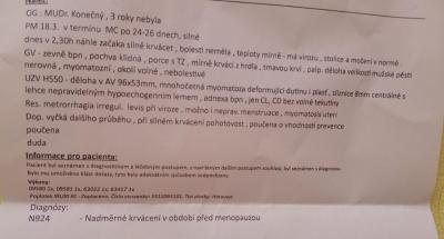 Nadměrná menstruace