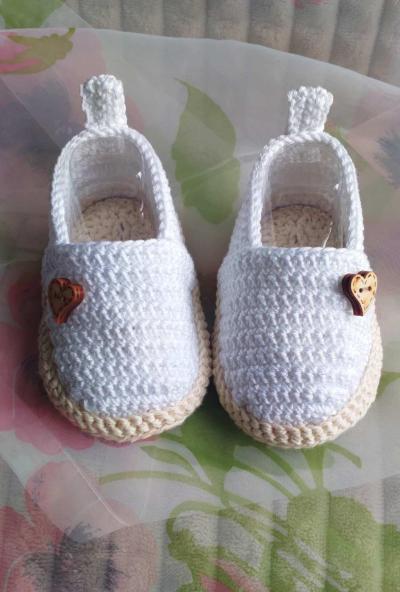 Háčkované botičky / espadrilky