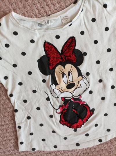 Dívčí tričko Minnie-flitry H&M vel.122/128