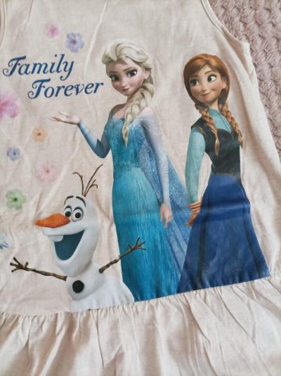 Dívčí šatičky Frozen Elsa+Anna vel.98/104