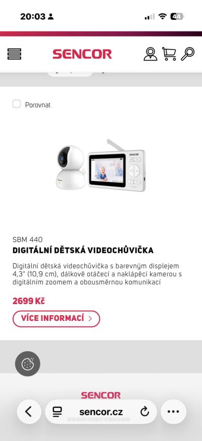 Výbavička různé | Praktická chůvička s kamerou 2026 – tipy a zkušenosti