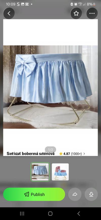 Výbavička různé | DIY postýlka - změna na jinou barvu