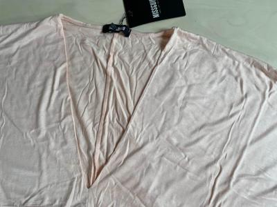 Nový růžový / nude crop top, vel M, Missguided