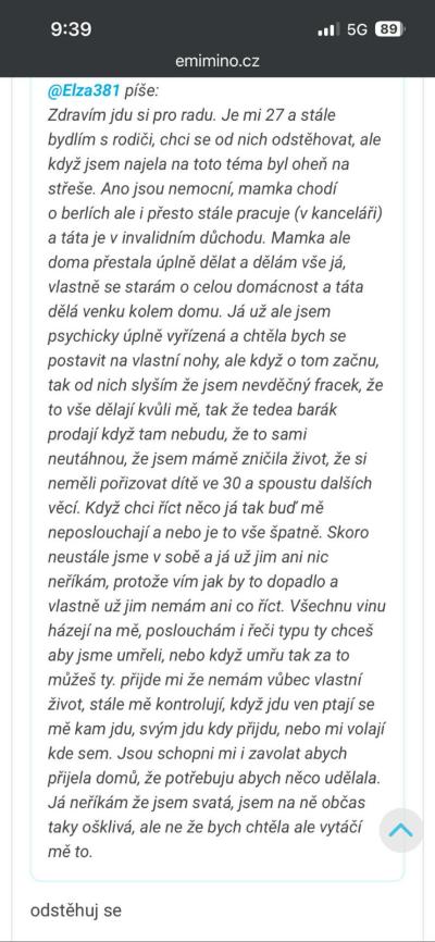 Pozor na prarodiče a příbuzné | „Chci odejít od rodičů, ale oni to berou jako zradu.“