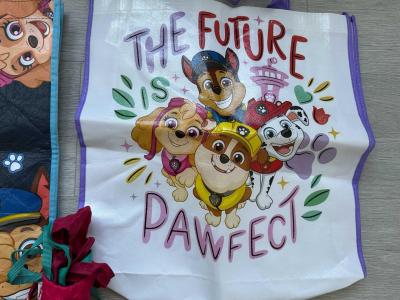 Nákupní taška Paw Patrol, 2 ks, skládací batoh