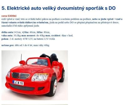 Kola, brusle, trojkolky, odrážedla | Elektrické auto/motorka k 5. narozeninám pro 2 děti