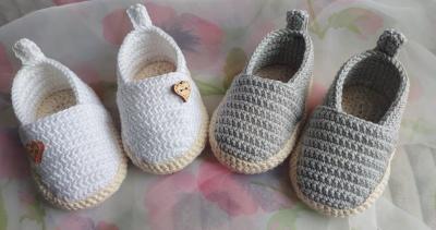 Háčkované botičky / espadrilky