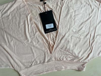 Nový růžový / nude crop top, vel M, Missguided