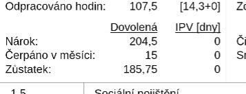 Zaměstnání | Výplatnice a špatný výpočet dovolené