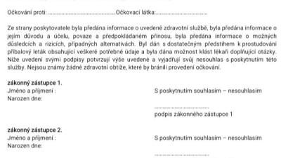 Očkování | Nesouhlas s očkováním